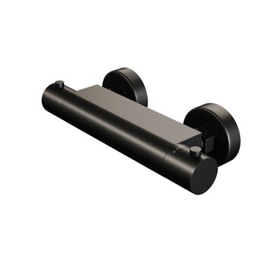 Brauer Black Edition douche thermostaatkraan opbouw Zwart Mat