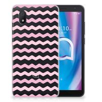 Alcatel 1B (2020) TPU bumper Waves Roze