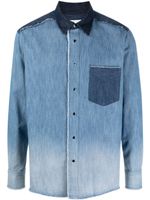 MARANT chemise en jean à effet dégradé - Bleu