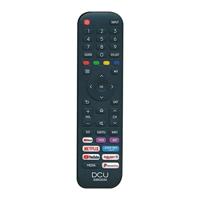 DCU Tecnologic TV afstandsbediening voor Hisense LCD/LED-TV, inclusief toetsen voor Netflix, Prime Video, zwart