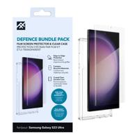 ZAGG iFrogz Defensie-beschermhoes compatibel Samsung Galaxy S23 Ultra, bonusschermbeschermer, duurzaam, klikbestendig, antislip, slank, gerecycled, helder