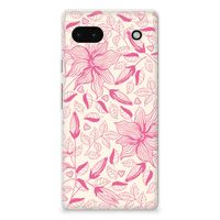 Google Pixel 6A TPU Case Pink Flowers - thumbnail