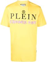 Philipp Plein t-shirt à logo imprimé - Jaune