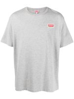 Kenzo t-shirt en coton à patch logo - Gris