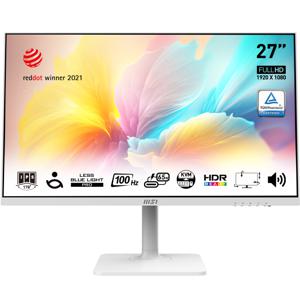 MSI Modern MD272XPWDE LCD-monitor Energielabel D (A - G) 68.6 cm (27 inch) 1920 x 1080 Pixel 16:9 4 ms HDMI, DisplayPort, Hoofdtelefoonaansluiting, USB-B,