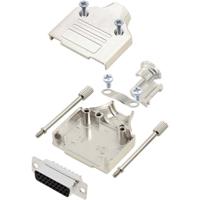 TRU COMPONENTS TCMHDM15HDS26K 7708944 D-sub female connectorset 180 ° Aantal polen: 26 Soldeerkelk 1 stuk(s)