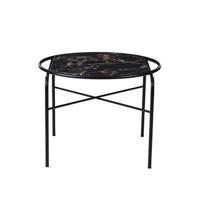 Warm Nordic Secant tafel rond marmer Black Gold