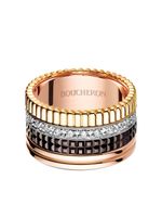 Boucheron grande bague Quatre Classique en or, or rose et or blanc 18ct ornée de diamants - thumbnail