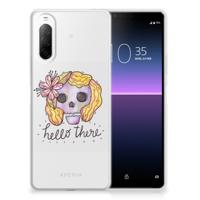 Silicone Back Case Sony Xperia 10 II Boho Skull