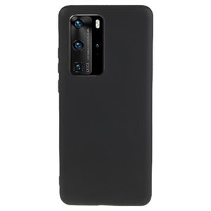 Anti-Vingerafdruk Mat Huawei P40 Pro TPU Hoesje - Zwart