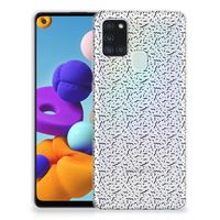 Samsung Galaxy A21s TPU bumper Stripes Dots - thumbnail