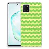 Samsung Galaxy Note 10 Lite TPU bumper Waves Green - thumbnail