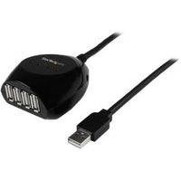 StarTech.com 15 m USB 2.0 actieve kabel met 4-poorts hub