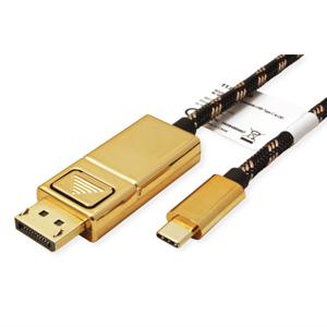 ROLINE 11.04.5848 USB grafische adapter 4096 x 2560 Pixels Zwart, Goud