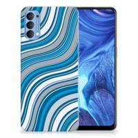 OPPP Reno 4 TPU bumper Waves Blue