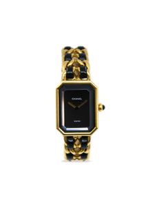 CHANEL Pre-Owned montre Première 20 mm pre-owned (1987) - Noir