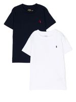 Ralph Lauren Kids lot de trois t-shirts à logo brodé - Multicolore