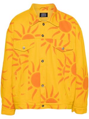 Liberal Youth Ministry Denim jack met grafische print - Oranje