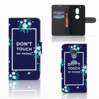 Motorola Moto G4 Play Portemonnee Hoesje Flowers Blue DTMP