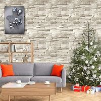 3d baksteen behang schil en plak muurschilderingen steen contact papier schil en plak backsplash voor keuken behang zelfklevend verwijderbaar decoratief behang 17.72inx74.78in Lightinthebox