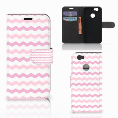 Huawei Nova Telefoon Hoesje Waves Roze