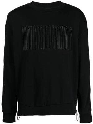 Mostly Heard Rarely Seen Sweater met geborduurd logo - Zwart