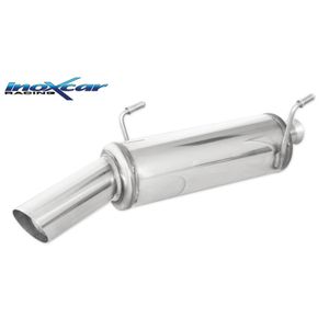 InoxCar uitlaat passend voor Peugeot 206 HDI 2.0 90pk 2000-2005 1x90mm Rally IXPE2061490RA