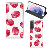 Samsung Galaxy S21 Plus Flip Style Cover Pink Macarons