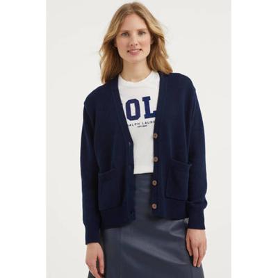 POLO Ralph Lauren fijngebreid vest donkerblauw