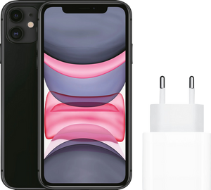 Apple iPhone 11 64GB Zwart + Apple Usb C Oplader 20W