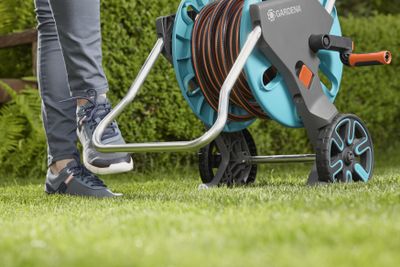GARDENA CleverRoll M Easy Set 18517-20 Slangwagen 13 mm 20 m 1/2 inch 1 stuk(s) Turquoise, Oranje, Grijs