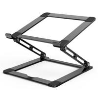 F120 Aluminium Laptop Riser Cooling Stand Opvouwbare Notebook Desktop Beugel - Zwart