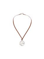 Hermès Pre-Owned collier à pendentif cercle (années 1990) - Marron - thumbnail