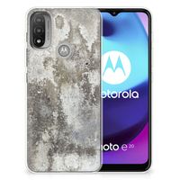 Motorola Moto E20 | E40 TPU Siliconen Hoesje Beton Print - thumbnail