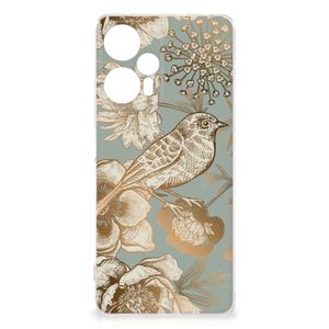 TPU Case voor Xiaomi Poco F5 Vintage Bird Flowers