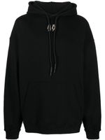 44 LABEL GROUP hoodie en coton à logo imprimé - Noir