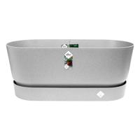 Elho Greenville Trough 80 - Plantenbak voor Buiten - Ø 78.0 x H 33.5 cm - Living Concrete