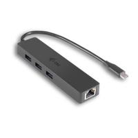 i-tec Advance USB-C Slim Passive HUB 3 Port + Gigabit Ethernet Adapter - thumbnail