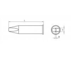 Weller XHT D Soldeerpunt Beitelvorm Grootte soldeerpunt 5 mm Inhoud: 1 stuk(s)