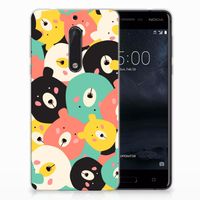 Nokia 5 Telefoonhoesje met Naam Bears - thumbnail