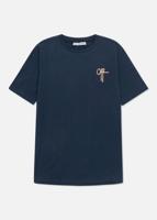 Off The Pitch 3.0 Slim Fit T shirt Katoen Heren Navy Maat L