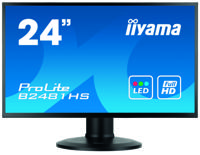 Iiyama ProLite XB2481HS-B1 LED-monitor 59.9 cm (23.6 inch) Energielabel B (A+++ - D) 1920 x 1080 pix Full HD 6 ms VGA, DVI, HDMI VA LED