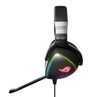 Asus ROG Delta Over Ear headset Gamen Kabel Stereo Zwart Ruisonderdrukking (microfoon) Volumeregeling, Microfoon uitschakelbaar (mute) - thumbnail