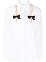 Vivetta chemise en popeline à motif brodé - Blanc