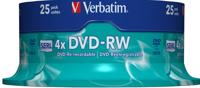 Verbatim DVD-RW Matt Silver 4,7 GB 25 stuk(s)