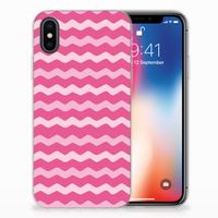 Apple iPhone X | Xs TPU bumper Waves Pink