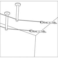 Paulmann 17824 12V-kabelsysteemcomponenten Afbuiger Set van 2 stuks Chroom - thumbnail