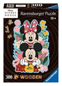 Disney WOODEN Jigsaw Puzzle Mickey & Minnie (300 Pieces)