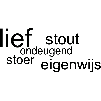 Lief, Stout, Stoer - Muursticker - thumbnail