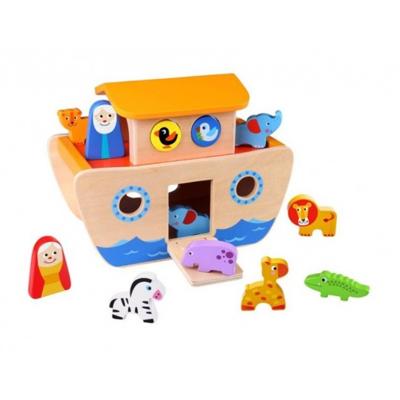 Tooky Toy Speelset Ark Van Noach 26 X 14 X 19 Cm Hout 15-delig